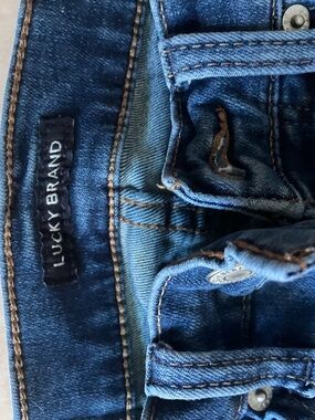 Lucky Brand Cream Mid Rise Skinny Jeans